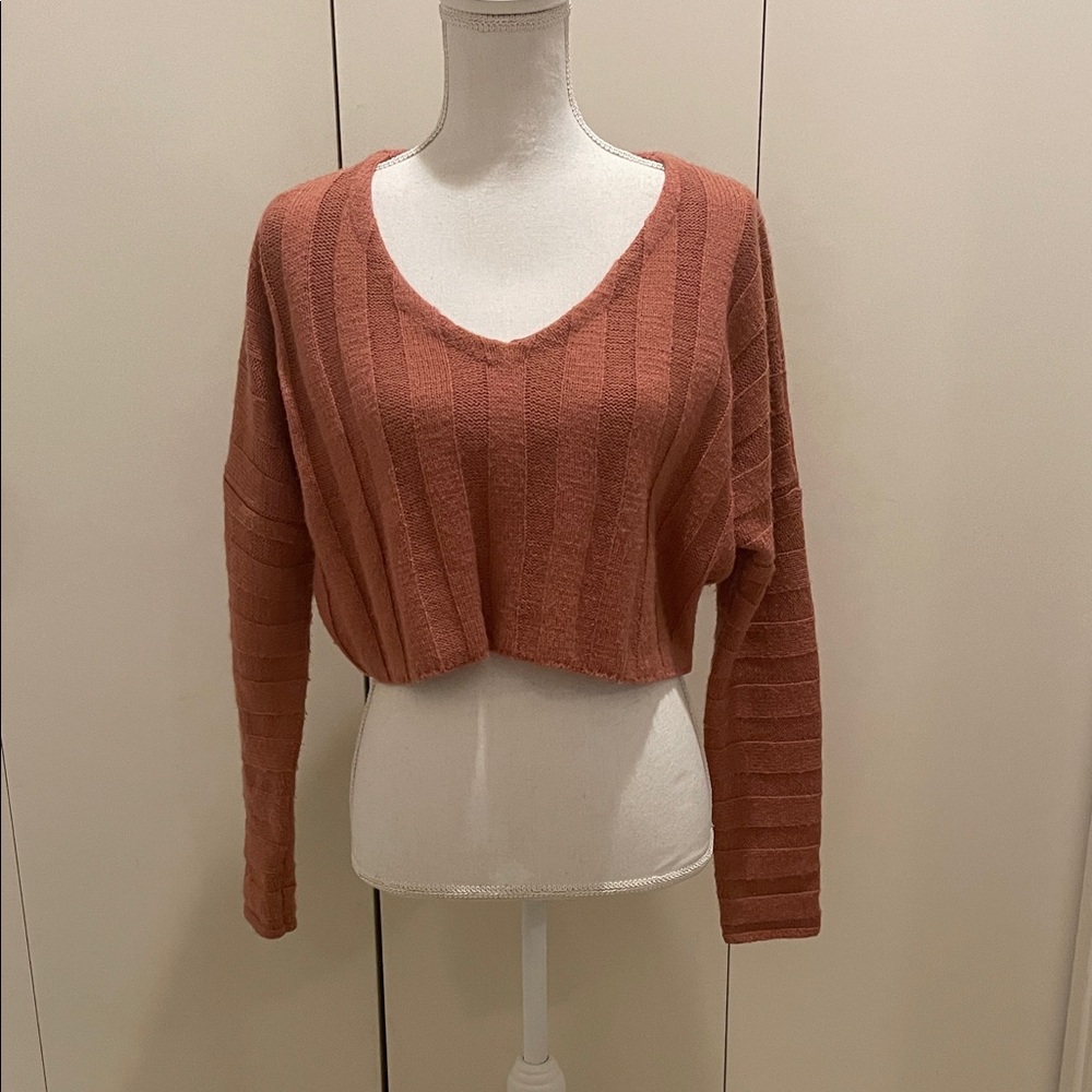 Forever 21 rust colored long sleeve sweater small #58